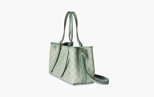 Gucci GG Emblem Small Tote Bag Sage Green | The Sortage