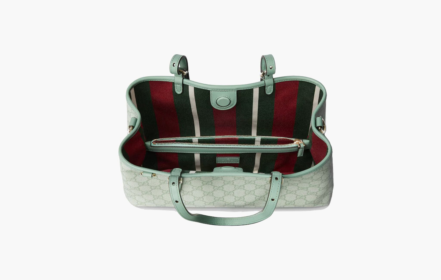 Gucci GG Emblem Small Tote Bag Sage Green | The Sortage
