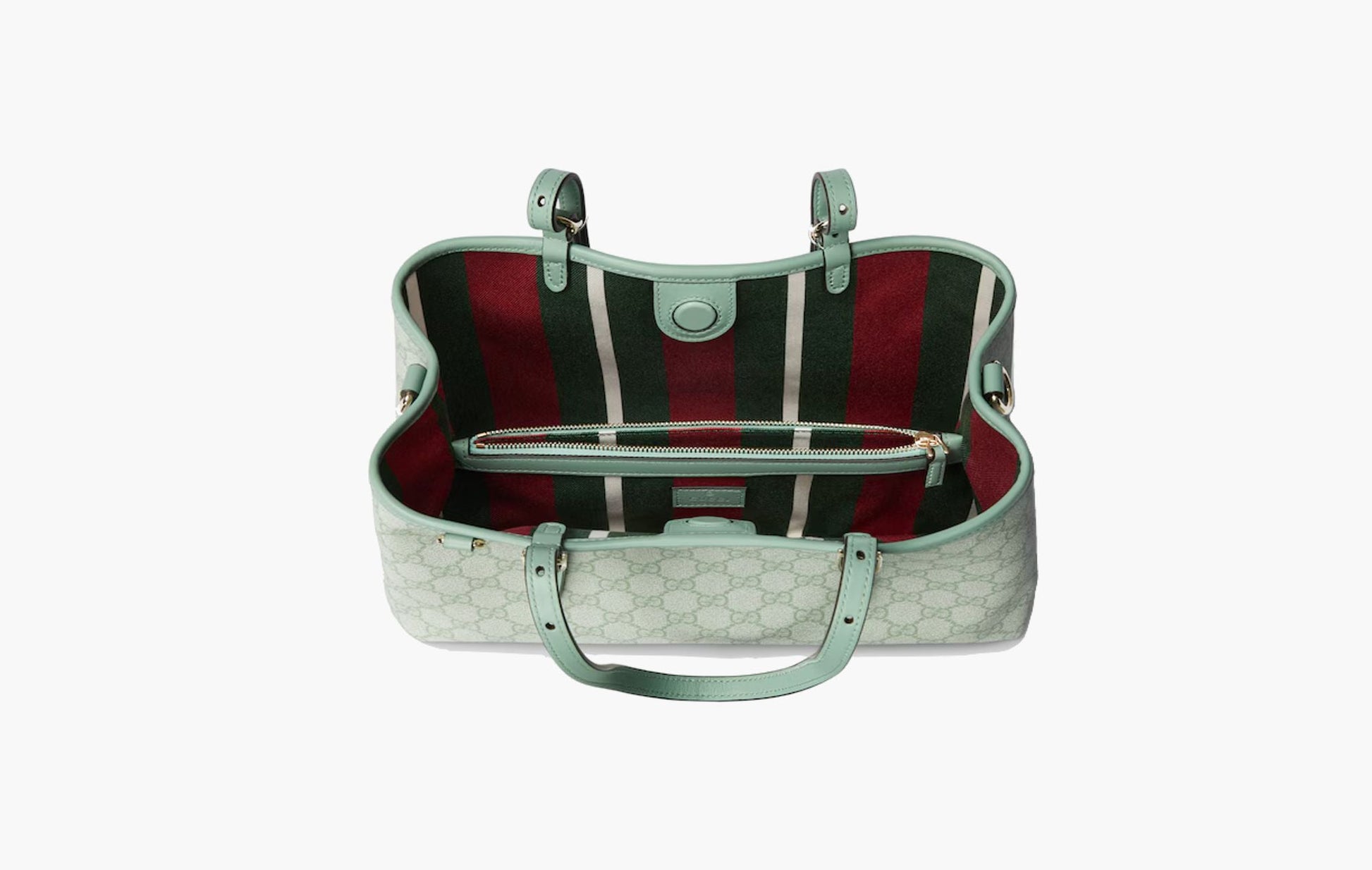 Gucci GG Emblem Small Tote Bag Sage Green | The Sortage