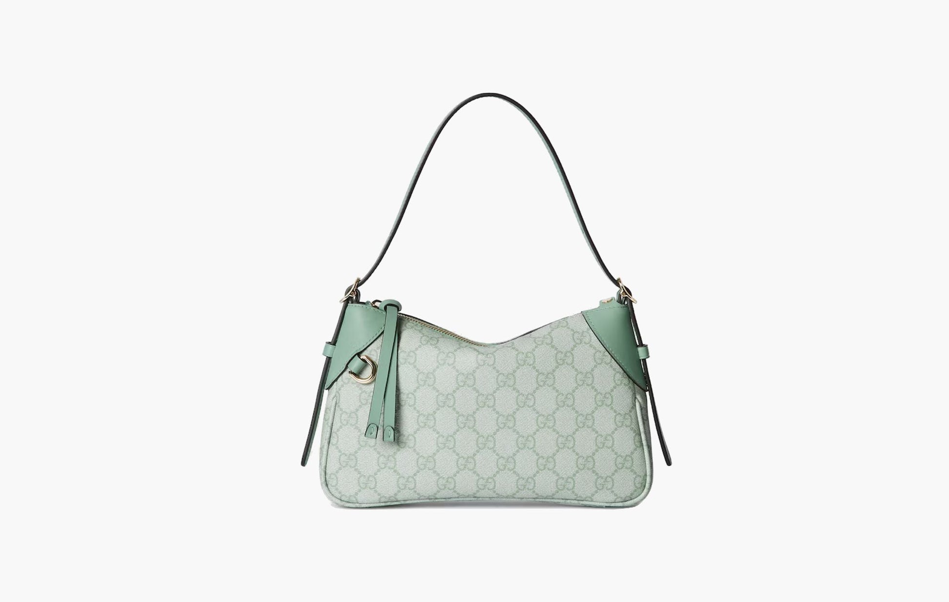 Gucci GG Emblem Small Shoulder Bag Sage Green | The Sortage