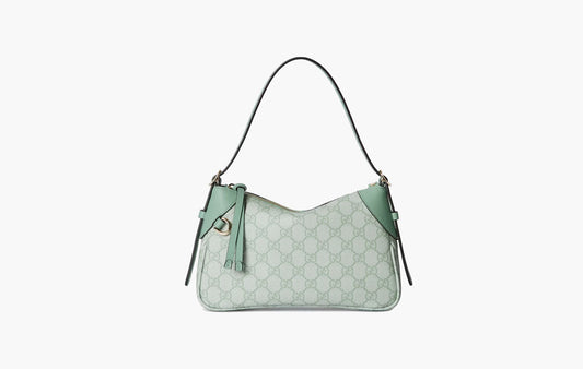 Gucci GG Emblem Small Shoulder Bag Sage Green | The Sortage
