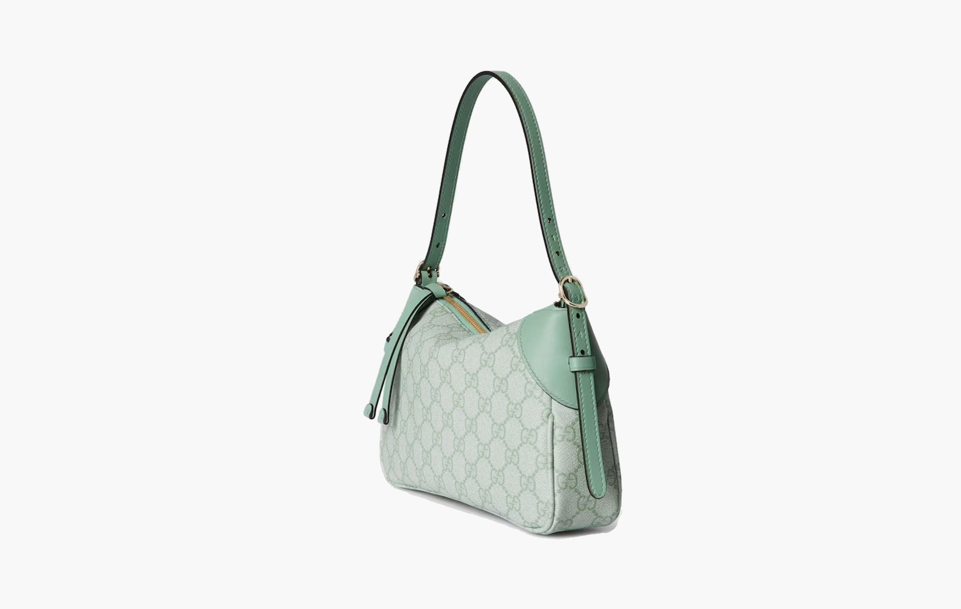 Gucci GG Emblem Small Shoulder Bag Sage Green | The Sortage