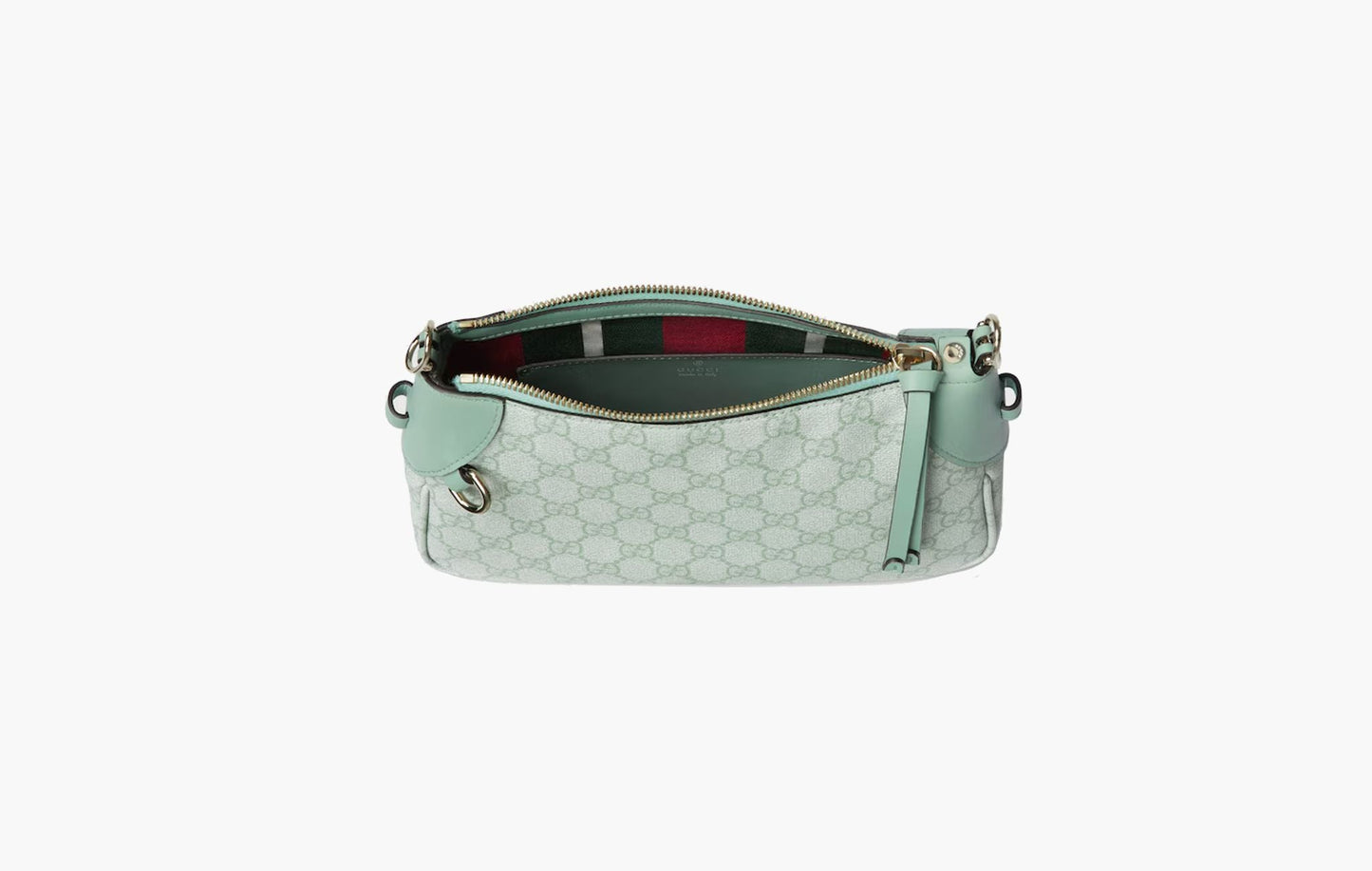 Gucci GG Emblem Small Shoulder Bag Sage Green | The Sortage