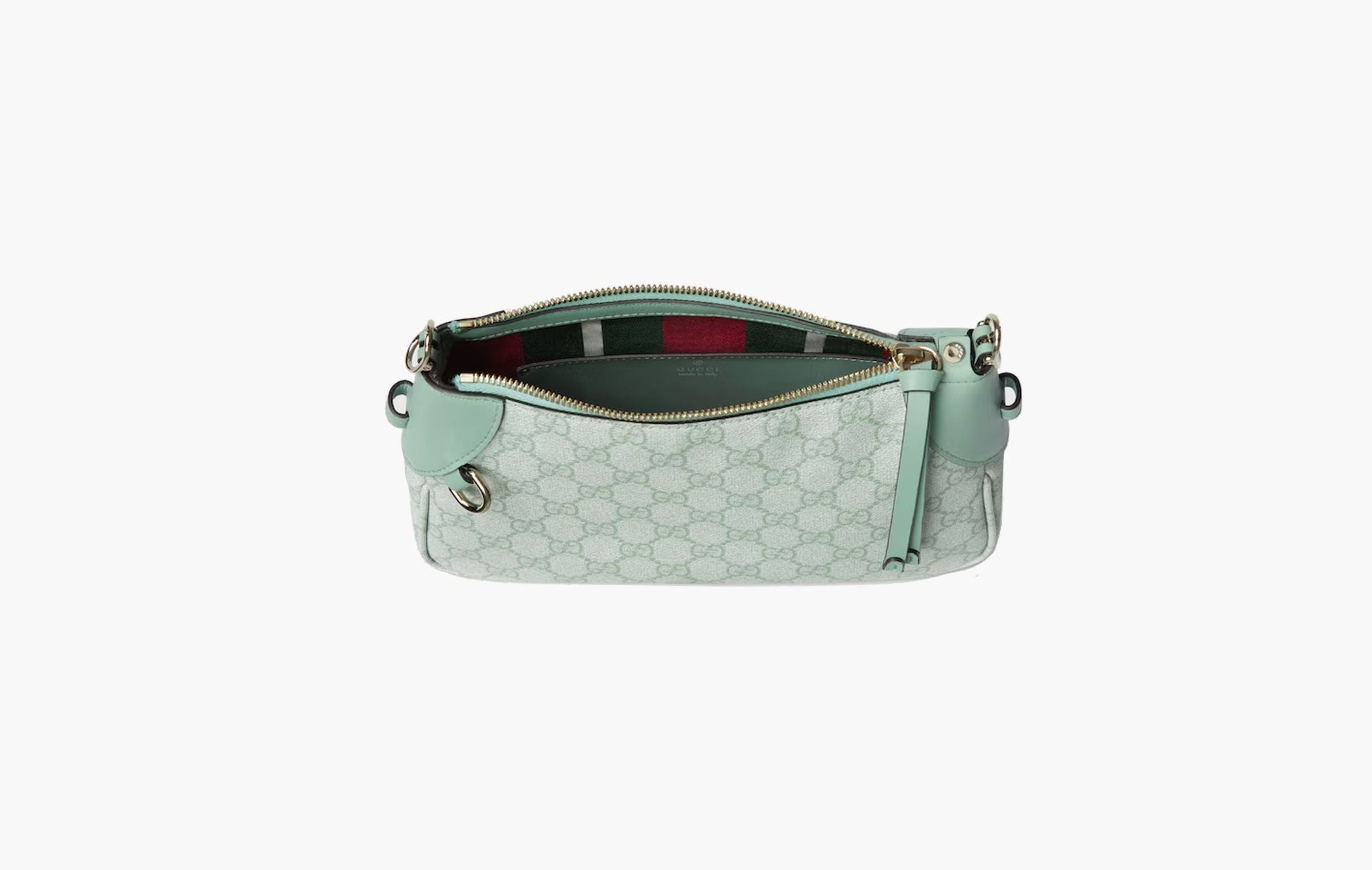 Gucci GG Emblem Small Shoulder Bag Sage Green | The Sortage