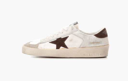 Golden Goose "Stardan Pony Hair White Brown"