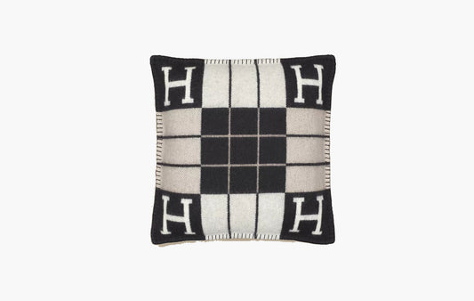 Hermes Avalon III Pillow Small Model "Ecru Noir"
