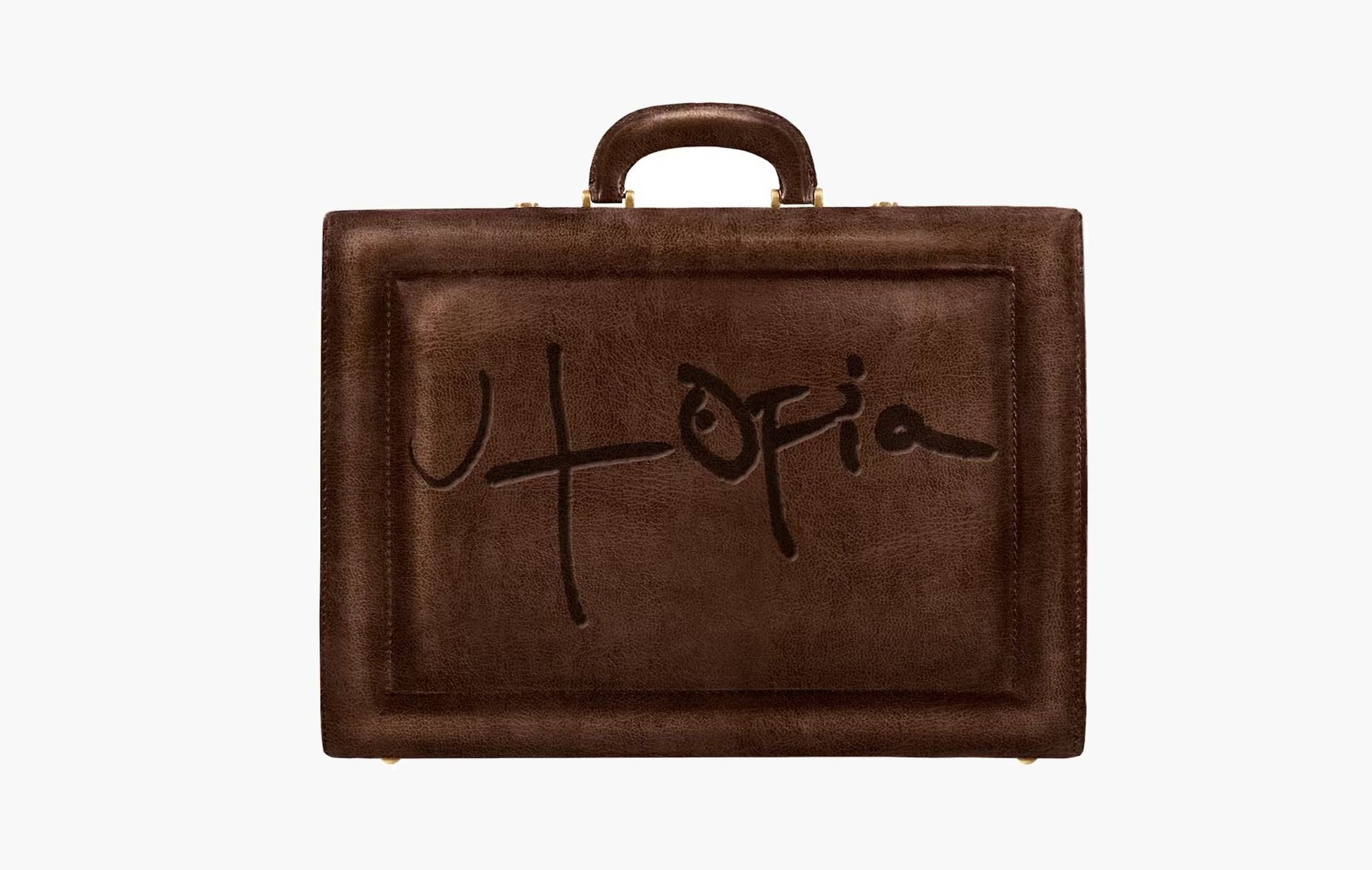 Travis Scott Utopia Briefcase Brown | The Sortage