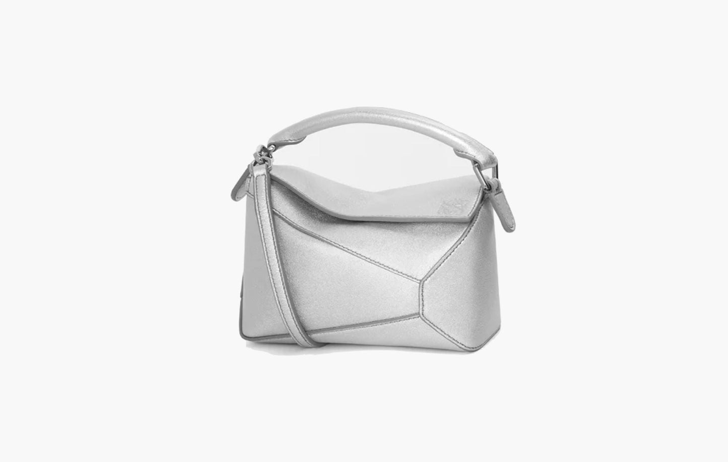 Loewe Mini Puzzle Bag Silver | The Sortage