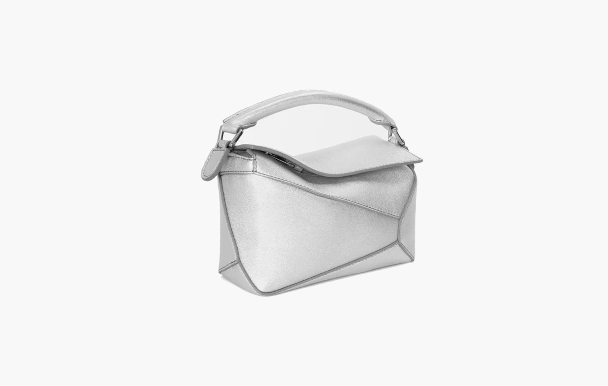 Loewe Mini Puzzle Bag Silver | The Sortage