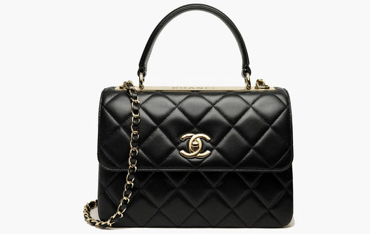 Chanel Flap Bag Lambskin Gold-Tone Metal Black | The Sortage