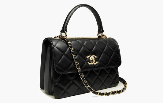 Chanel Flap Bag Lambskin Gold-Tone Metal Black | The Sortage