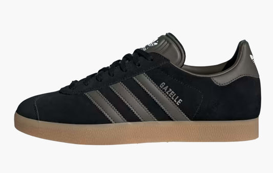 Adidas Gazelle Black Olive Gum - GX2210 | The Sortage