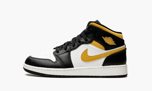 Air Jordan 1 Mid GS White Pollen Black - 554725 177 | The Sortage