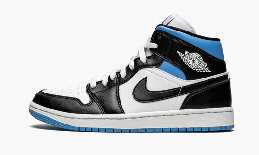 Air Jordan 1 Mid WMNS Black White University Blue - BQ6472 102