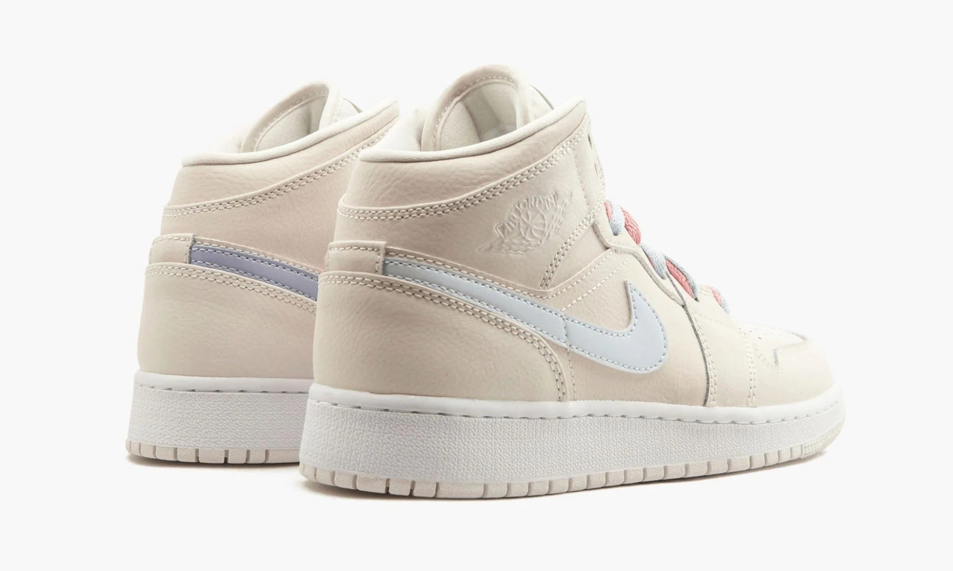 Air Jordan 1 Mid GS Multi-Color Swoosh Phantom - 555112 035 | The Sortage