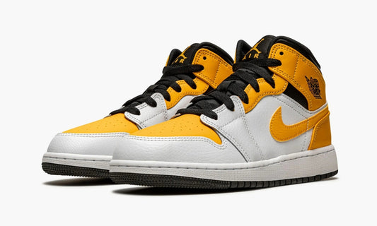 Air Jordan 1 Mid GS White University Gold - 554725 170 | The Sortage