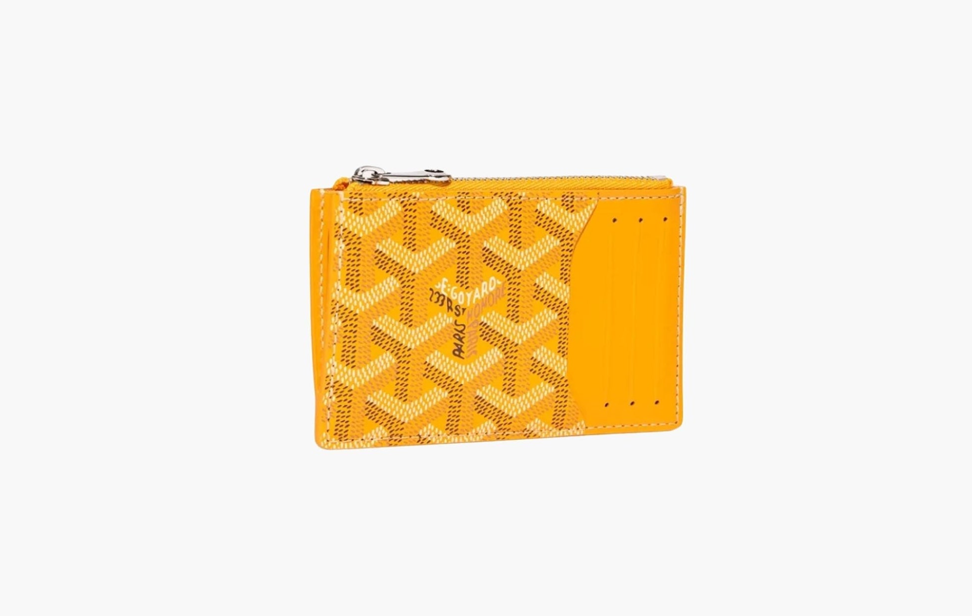 Goyard Bourbon Zipped Card Holder Yellow | The Sortage
