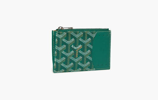 Goyard Bourbon Zipped Card Holder Green | The Sortage