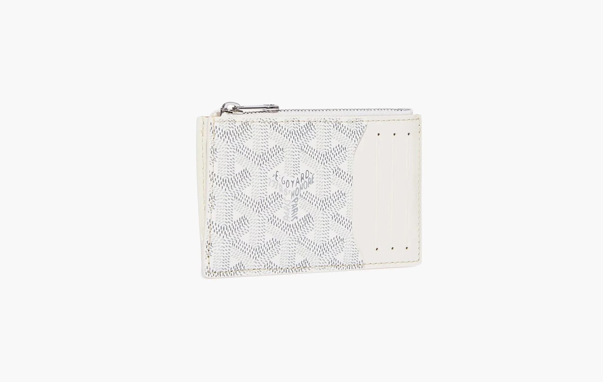 Goyard Bourbon Zipped Card Holder White | The Sortage