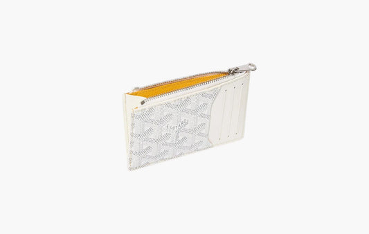 Goyard Bourbon Zipped Card Holder White | The Sortage