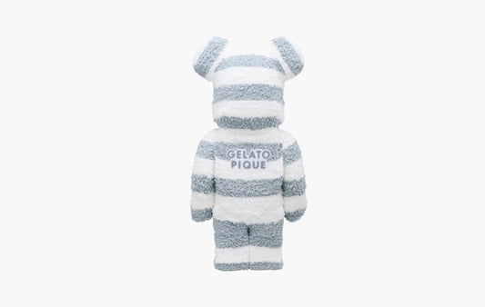Bearbrick x Gelato Pique Pajamas White/Blue 1000% | The Sortage