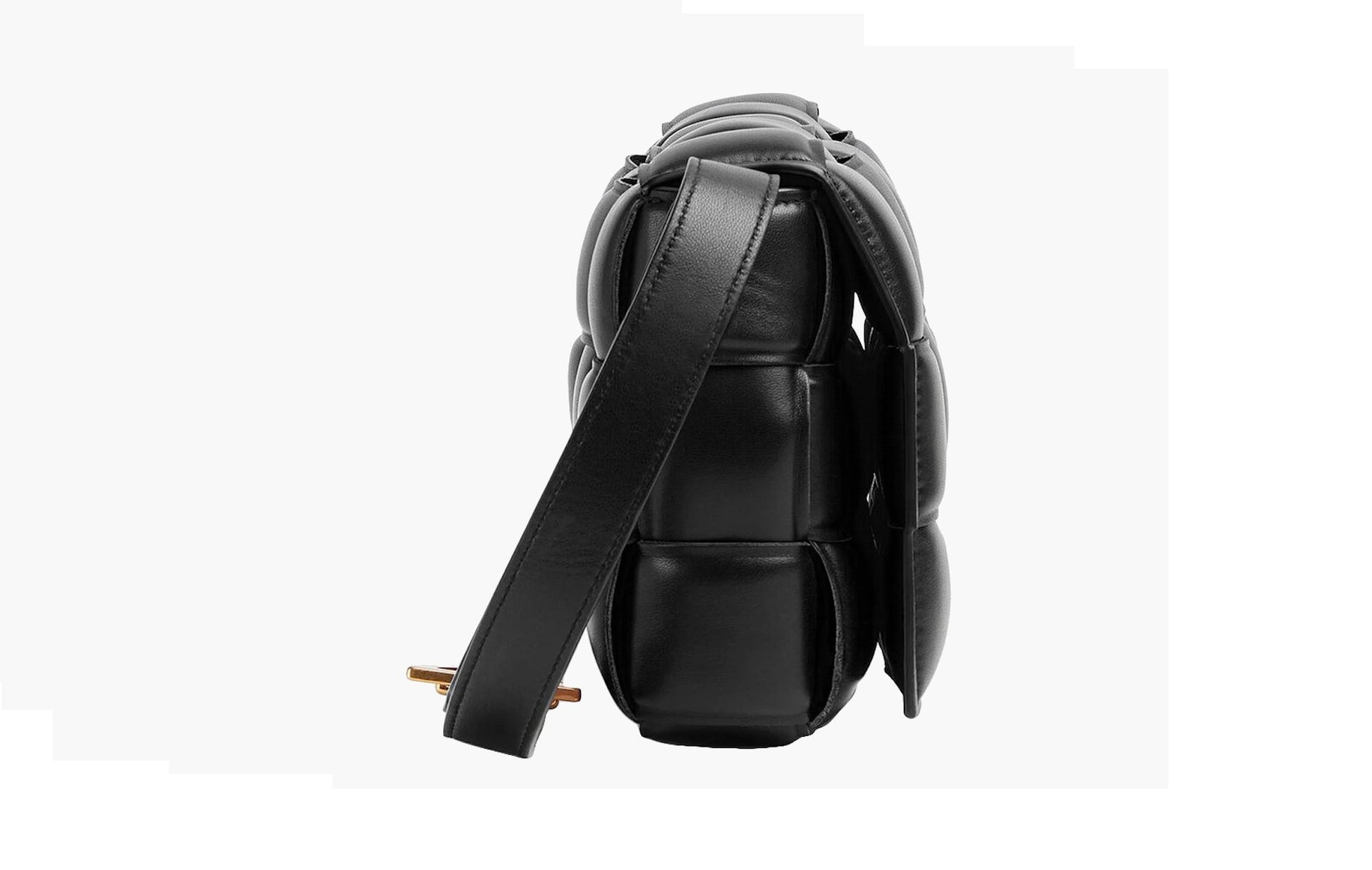 Bottega Veneta Padded Intreccio Cassette Crossbody Bag Black | Sortage