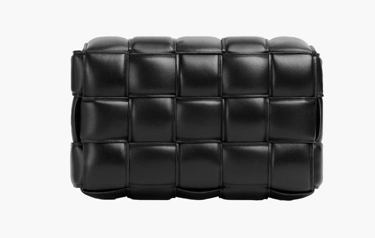 Bottega Veneta Padded Intreccio Cassette Crossbody Bag Black | Sortage