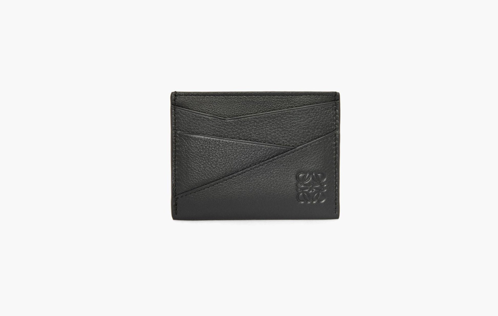Loewe Puzzle Plain Cardholder Black | The Sortage
