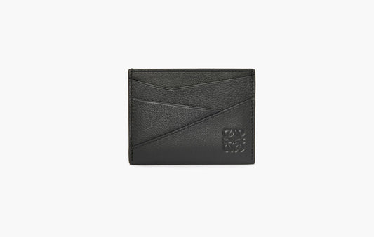 Loewe Puzzle Plain Cardholder Black | The Sortage