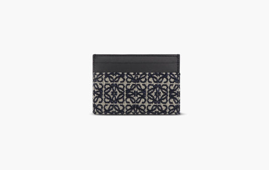 Loewe Cardholder Anagram Jacquard Navy | The Sortage