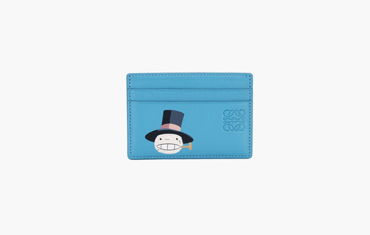 Loewe Cow Leather Card Holder Blue | The Sortage