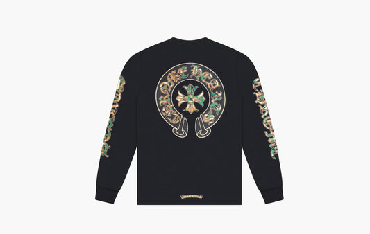 Chrome Hearts Camo Horseshoe L/S T-Shirt Black | The Sortage