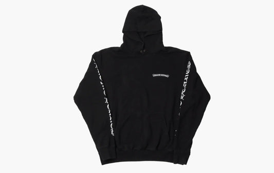 Chrome Hearts Scroll Logo Hooded Sweatshirt Black | The Sortage
