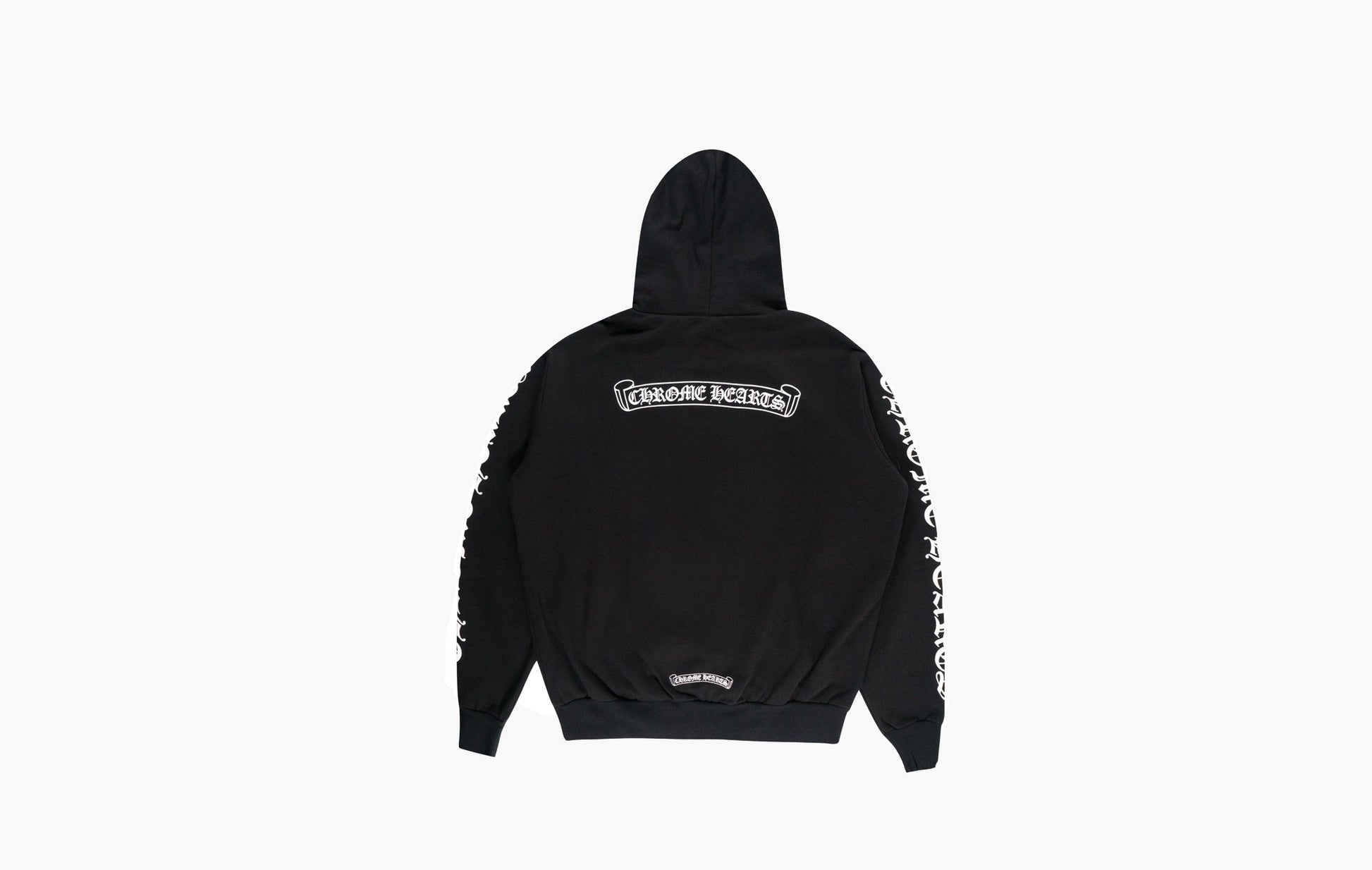 Chrome Hearts Scroll Logo Hooded Sweatshirt Black | The Sortage