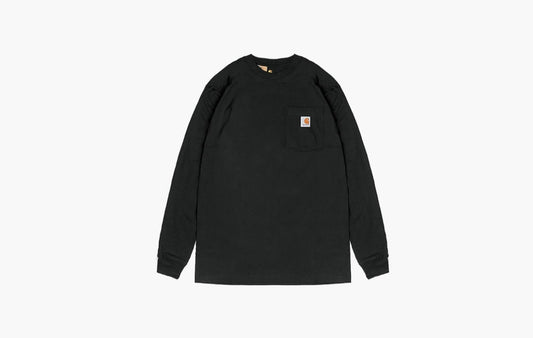 Carhartt Workwear Pocket Long Sleeve T-shirt Black  | Sortage