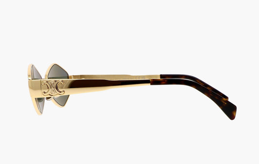 Celine Triopmphe 02 Metal Losange Sunglasses Gold | Sortage.