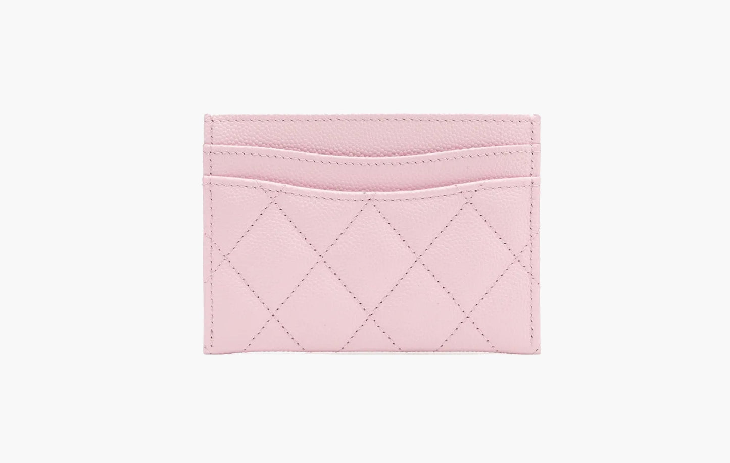 Chanel СС Mini Logo Calfskin Leather Cardholder Light Pink | Sortage