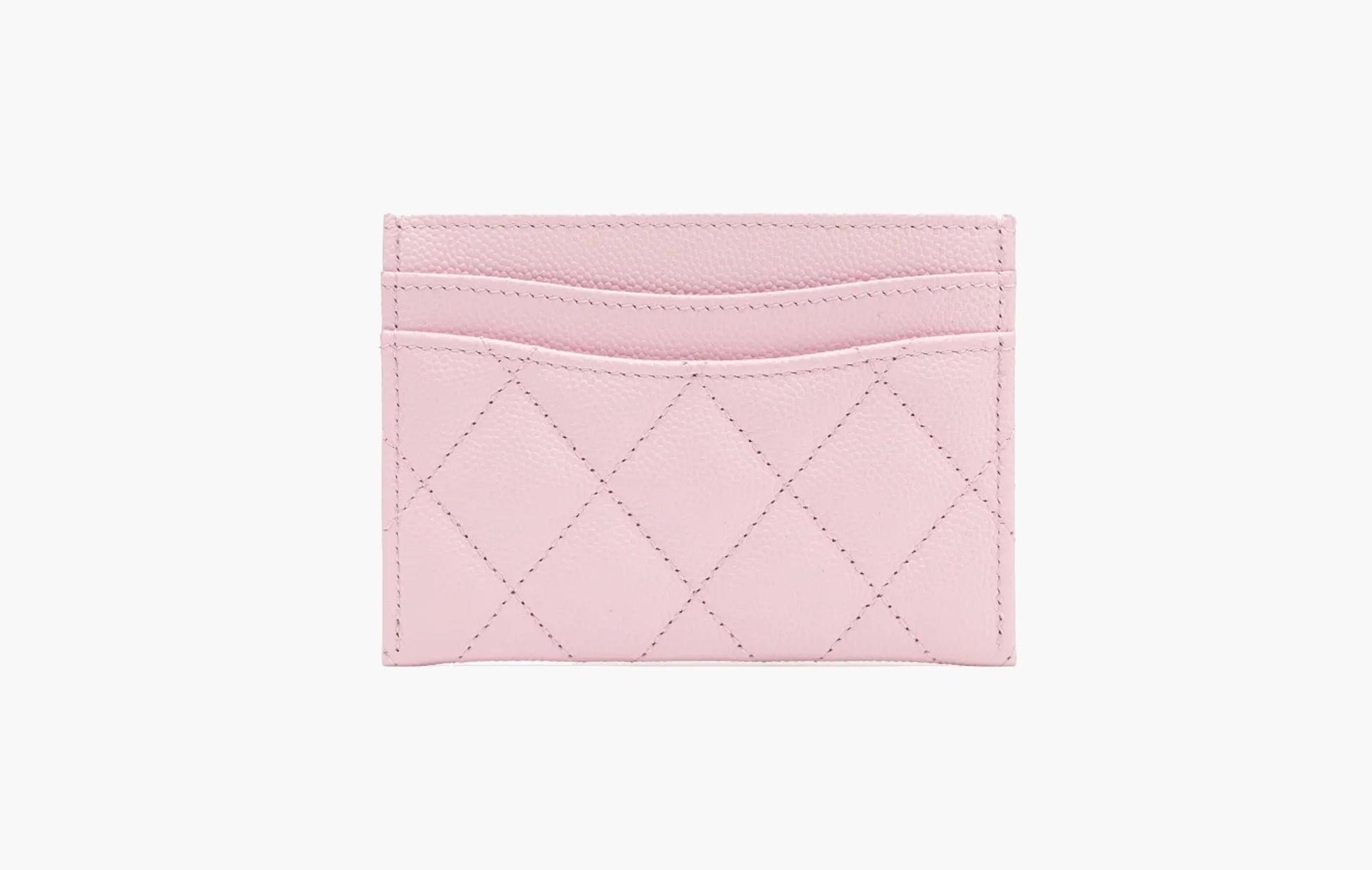Chanel СС Mini Logo Calfskin Leather Cardholder Light Pink | Sortage