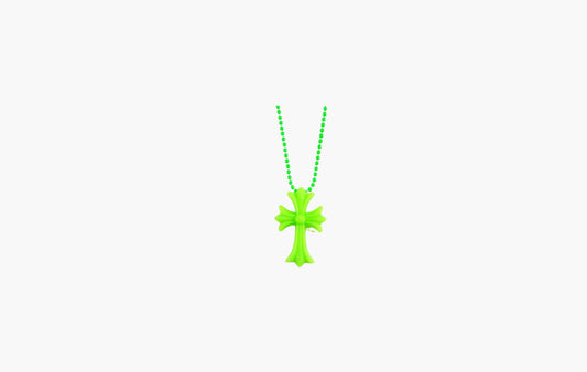 Chrome Hearts Silicone Cross Necklace Green | The Sortage