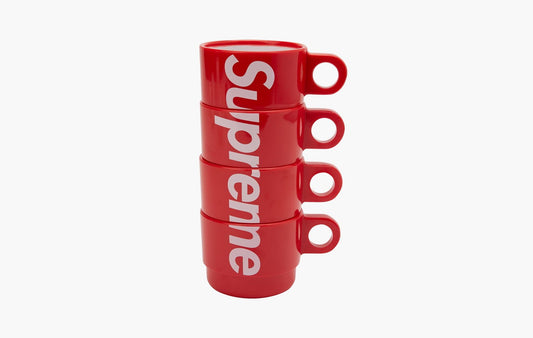 Supreme Stacking Cups Set of 4 Red | The Sortage