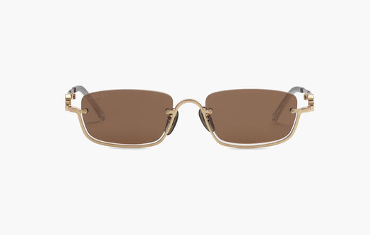 Rectangular-Frame Sunglasses