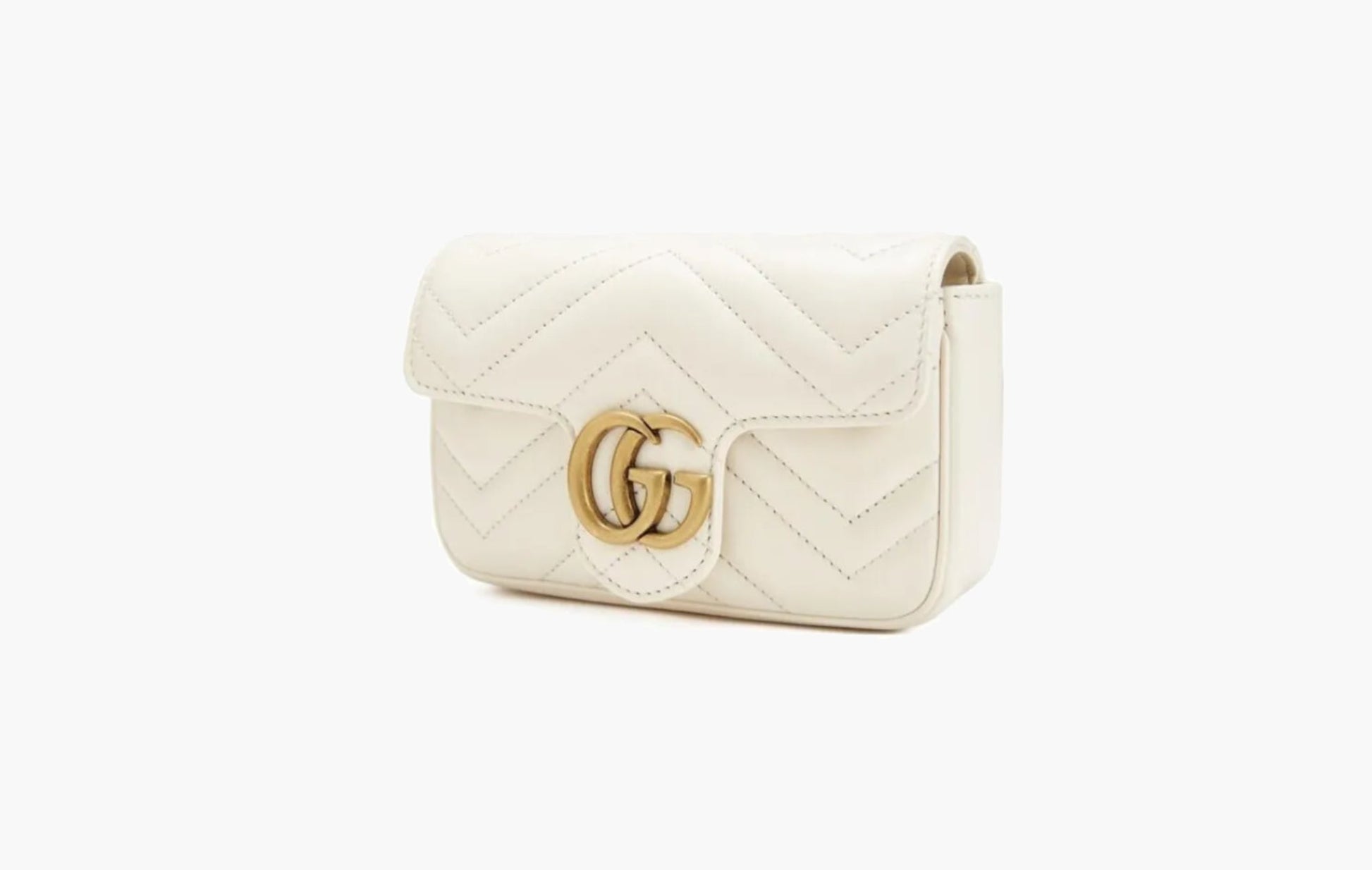 Gucci GG Marmont Matelasse Super Mini Bag White | Sortage.