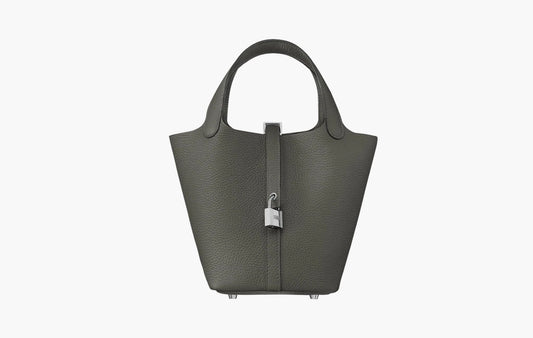 Hermes Picotin Lock 18 Bag Clemence & Palladium Gris Meyer | The Sortage