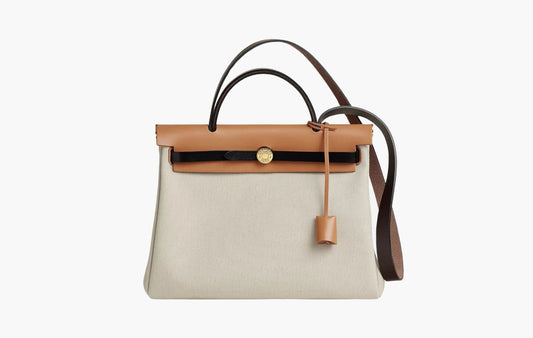 Hermes Herbag Zip 31 Bag Retourne Canvas & Gold Beton Ebene Naturel Sable Noir | The Sortage
