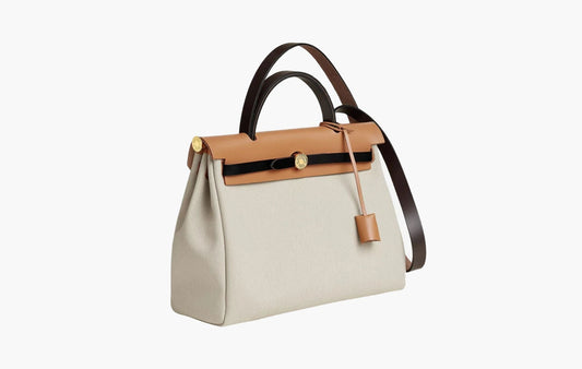 Hermes Herbag Zip 31 Bag Retourne Canvas & Gold Beton Ebene Naturel Sable Noir | The Sortage