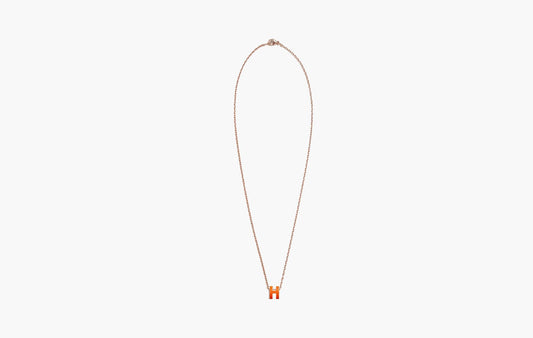 Hermes Mini Pop H Pendant Orange Soie | The Sortage