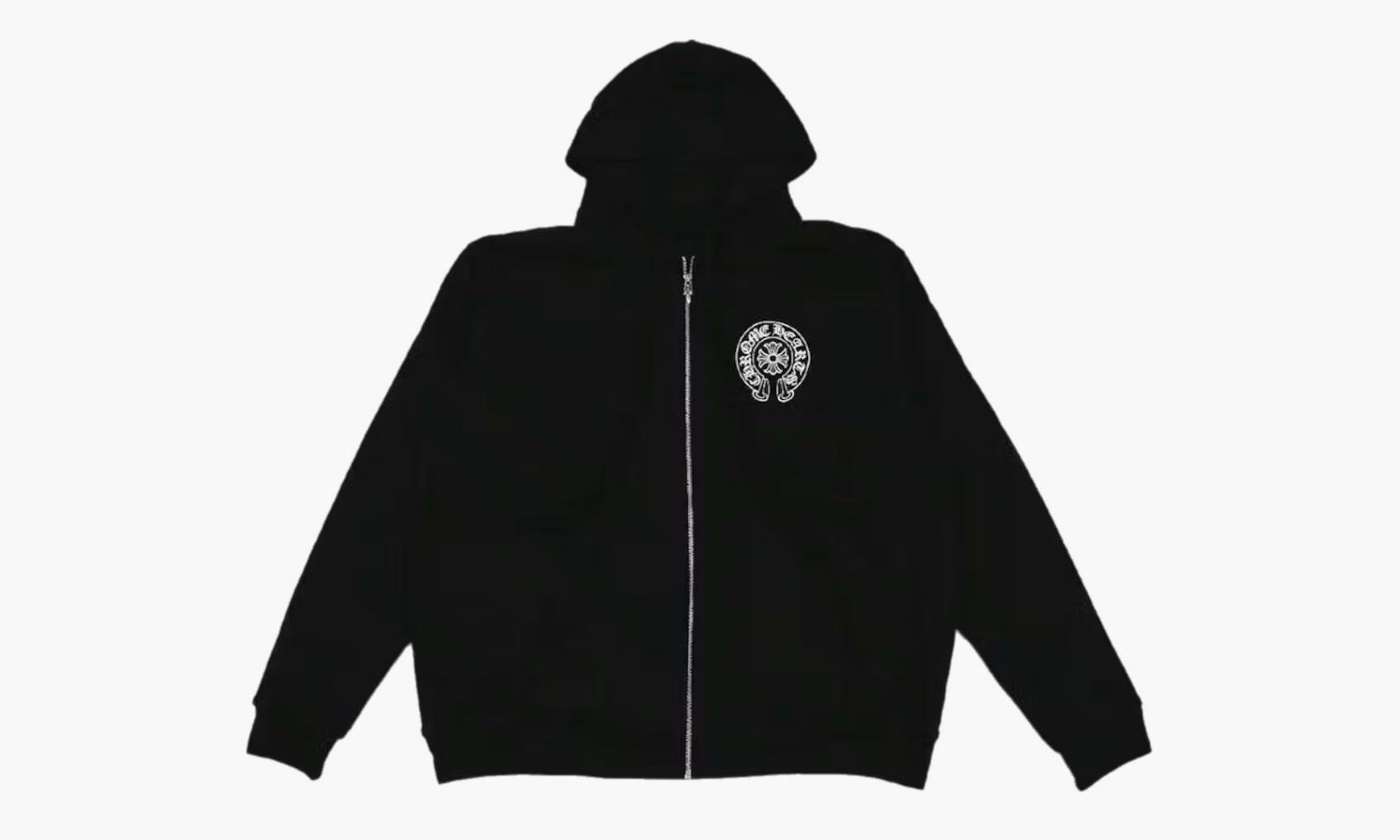 Chrome Hearts Malibu Exclusive Horseshoe Zip-Up Hoodie (Sleeveless Design) Black | The Sortage