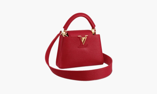Louis Vuitton Capucines MINI Taurillion Leather Scarlet | The Sortage
