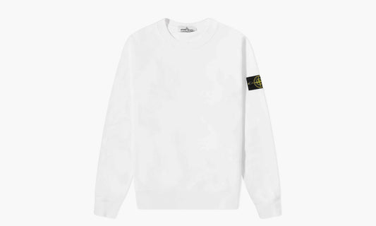 Stone Island GARMENT DYED CREW SWEATSHIRT White | The Sortage