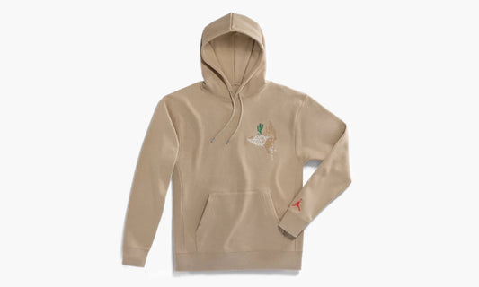 Travis Scott Cactus Jack x Jordan Pullover Hoodie Khaki/University Red | The Sortage